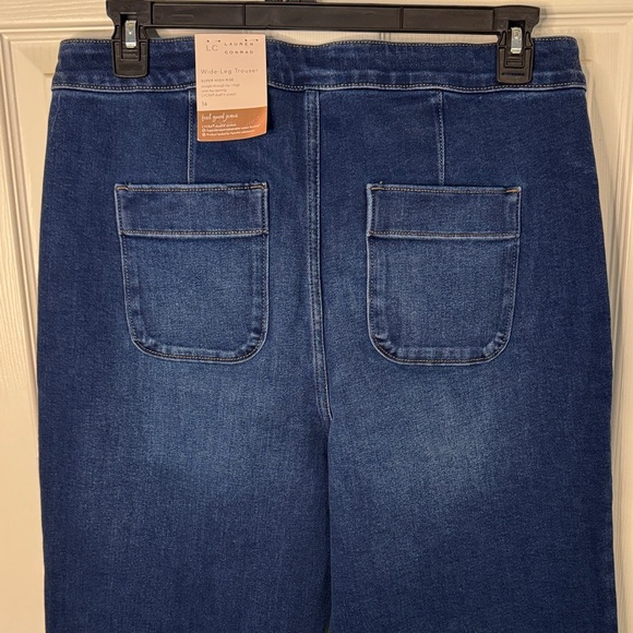 NWT LC Lauren Conrad Super High-Rise Wide-Leg Denim Jeans - Picture 7 of 8